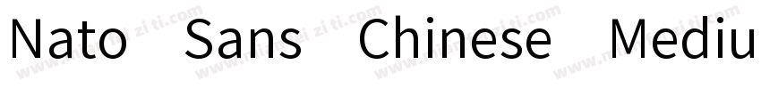 Nato Sans Chinese Medium字体转换